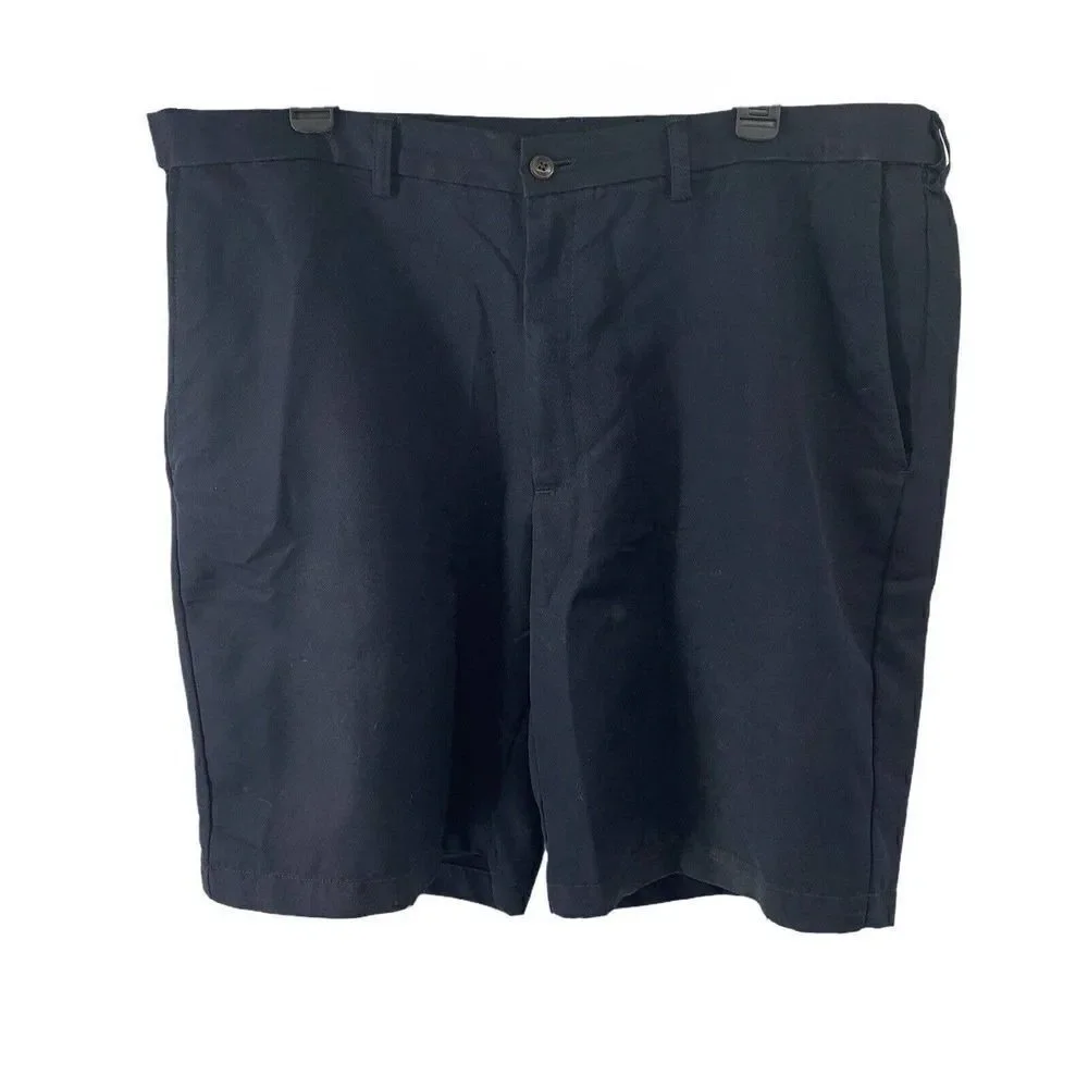 Flat Front Golf Shorts Navy Blue Mens Size 38